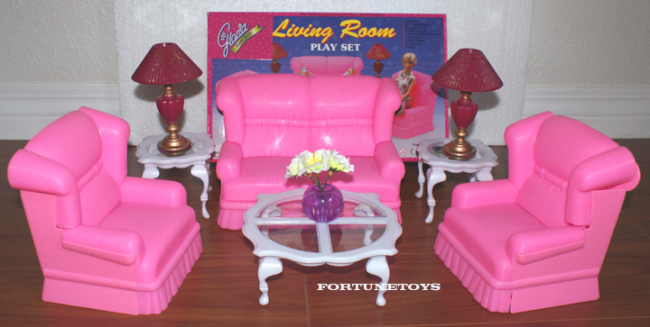 NUEVOS MUEBLES GLORIA CASA DE MUÑECAS NUEVO SALÓN (9704)