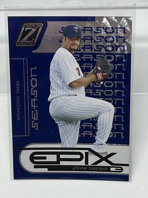 2005 Zenith Epix Blue Season #3 Johan Santana /250