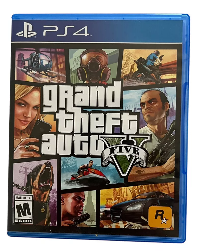 Ps4 GTA 5 Grand Theft Auto V Complete With Map