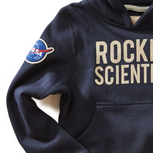 Red Canoe Kids' NASA Hoody - Navy -- Choose Size - Picture 2 of 2