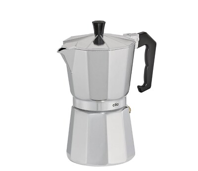 Cilio Classico 6 silber Espressokocher