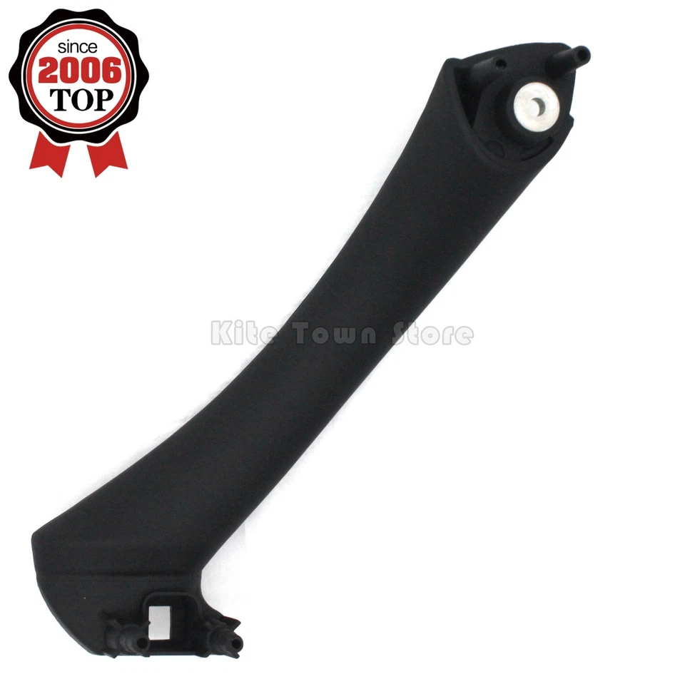Cubierta de moldura de manija de panel de puerta interior derecha negra derecha para BMW E90 serie 3 S Foto 4 de 4