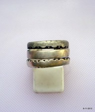 vintage antique ethnic tribal old silver ring rajasthan india hippie