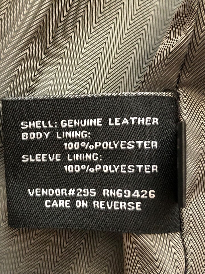 Wilsons Leather Black mens jacket size xl eBay