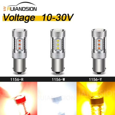 Ruiandsion 1156 LED Motorrad Rücklicht BA15S Blinklicht 12V 3Farben 2x