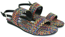 Carlos by Carlos Santana Sandy Womens Multi-color Weave Sandals Size 9