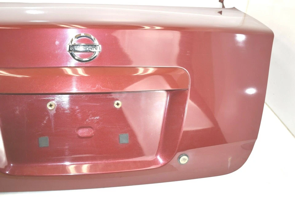 Nissan Sentra 2007 2008 OEM maletero tapa puerta montaje pintura # A15 Burgundy Berry Foto 4 de 4