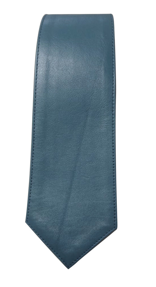 小物 lamb leather tie Mens Lamb Leather Necktie - Skinny Solid Casual Business