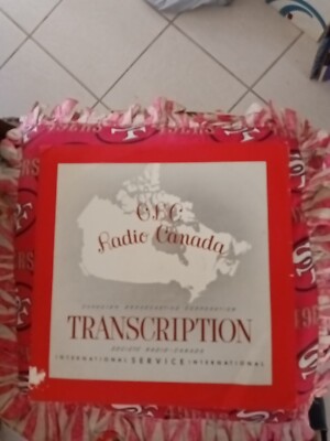 CBC RADIO CANADA Transcription LP Record 