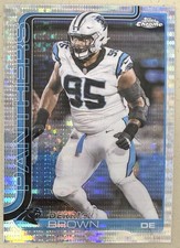 2025 Derrick Brown Pulsar Refractor Topps Chrome Carolina Panthers #47