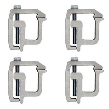  4 New Heavy Duty ALUMINUM MOUNTING CLAMP for Truck Cap Topper Camper RV Rail