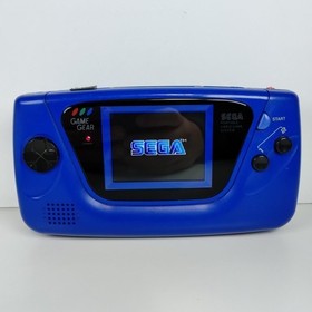 Sega Game Gear - Works, Recapped, LCD Screen Mod, Glass Lens, Clean Blue Shell 