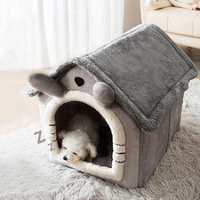 Cozy Indoor Dog House with Removable Cushion for Small to Large Pets