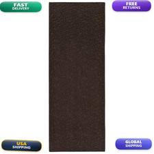 Garland Rug Ivy 3 Ft. X 12 Ft. Brown Mocha Floral Solid Color Area Rug -