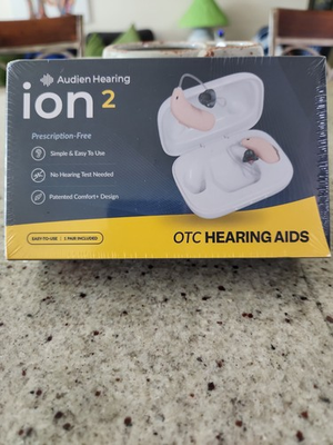#ad SEALED BRAND NEW IN BOX Audien Hearing ION 2 Rechargeable OTC HEARING AIDS $385.00