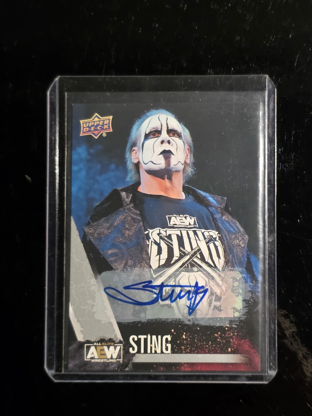 2021 Upper Deck AEW First Edition Sting #77 Autograph Card