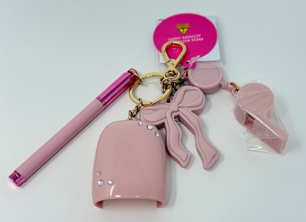 BATH & BODY WORKS PINK BOW WHISTLE PEN POCKETBAC HOLDER HAND 
