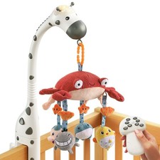 3-in-1 Baby Crib Mobile with Remote  Projection Night Light, Music  White Nois