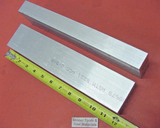 2 Pieces 1-1/2" X 2-1/2" ALUMINUM 6061 FLAT BAR 12" long T6 Solid Extruded Stock