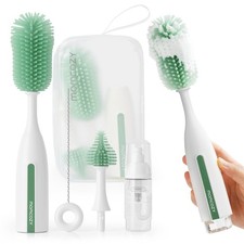 Momcozy Bottle Brush Kit Pro, Innovative Push-Press Design for Deep Cleaning -