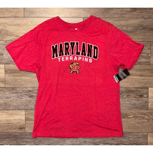 NWT Men's Maryland Terrapins Colosseum Short Sleeve Tee - XXL - Red