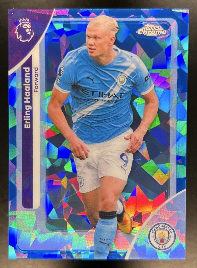 2026 Topps Chrome Sapphire Premier League Erling Haaland #125 Man City