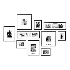 Assorted Sizes Gallery Wall Frame Set, Black Picture Frame Collage for Living...