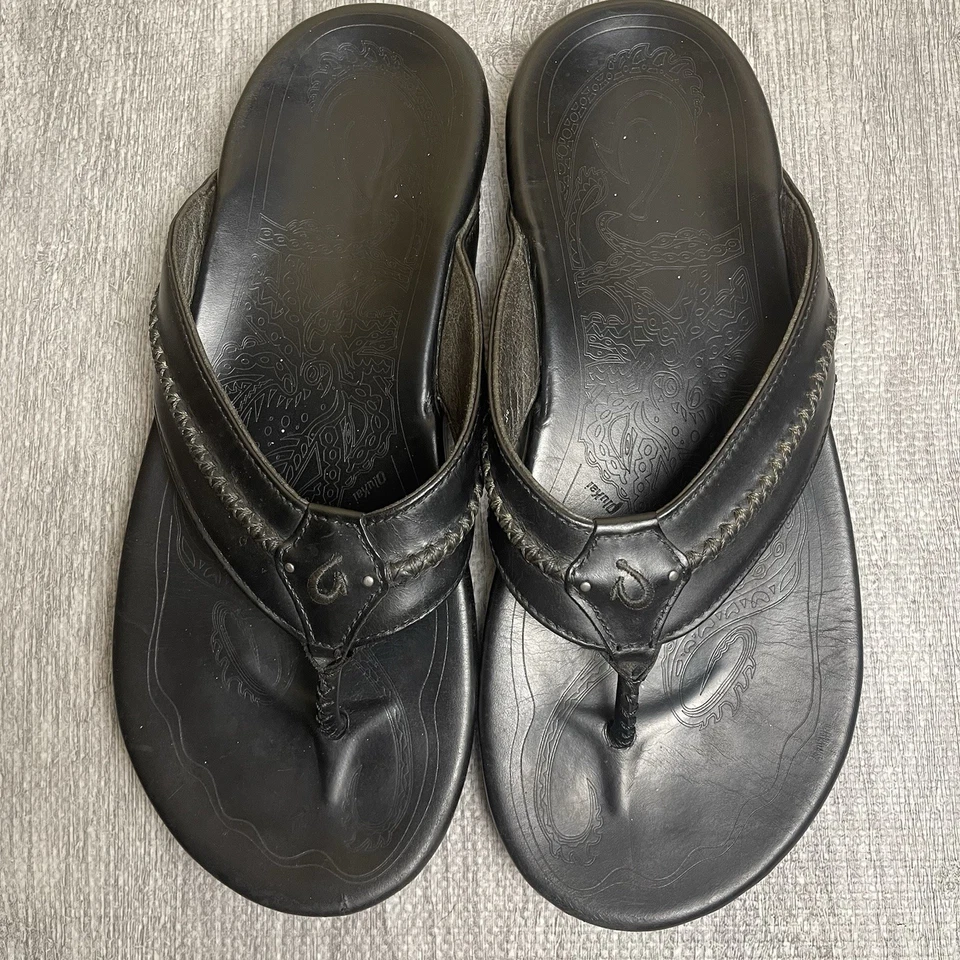 OluKai Mea Ola talla 11 para hombre - negro Foto 3 de 4