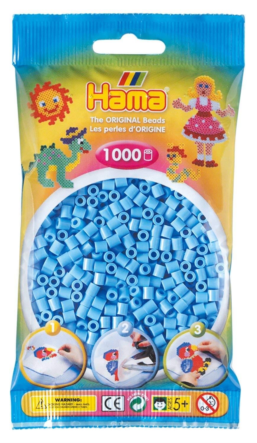 Perles à repasser Hama bleu pastel pour animer un anniversaire enfant ou un atelier créatif
