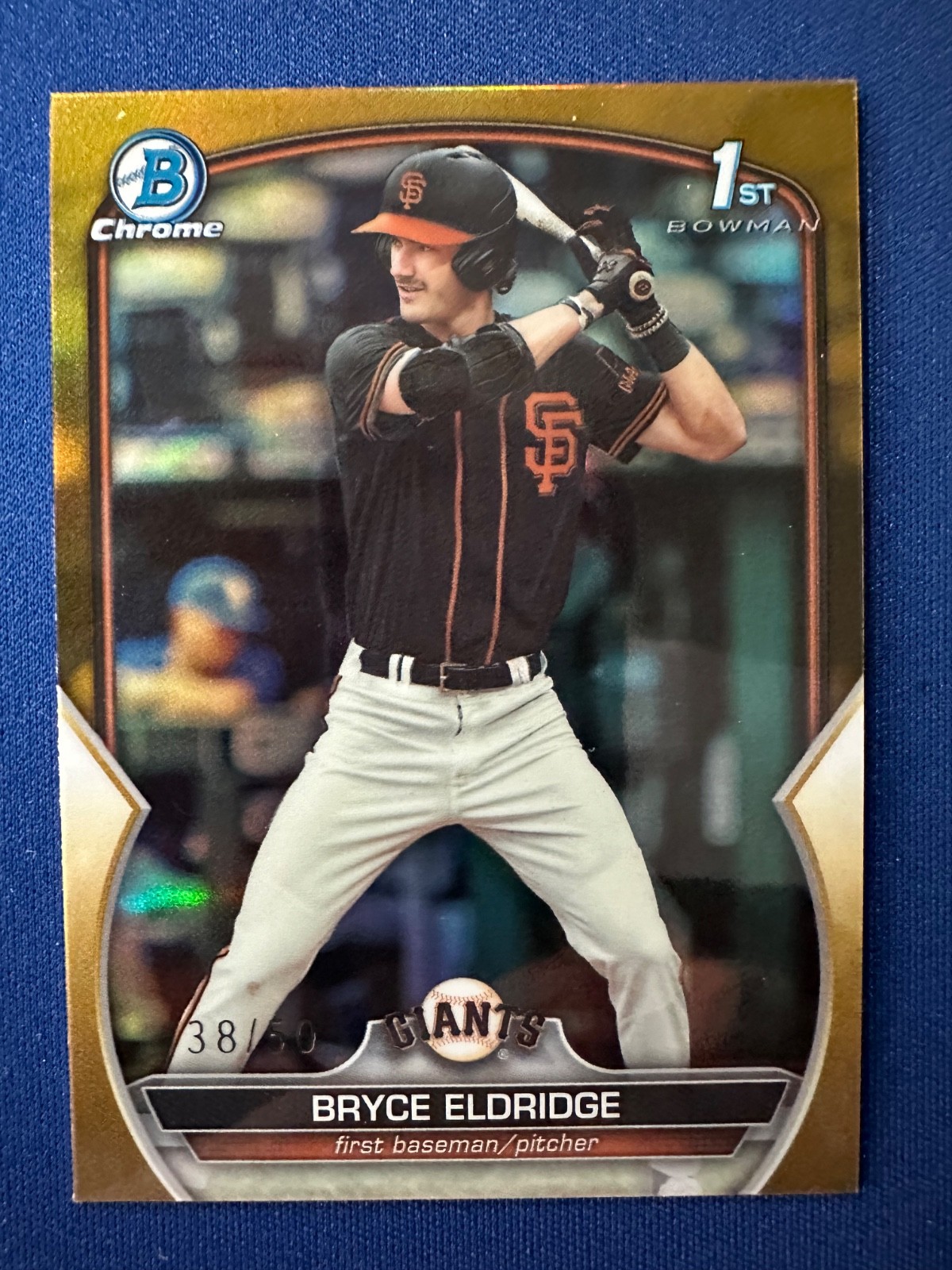 2023 Bowman Draft Chrome Bryce Eldridge 1st Bowman True Gold /50