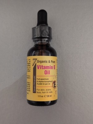 Ultra Pure Vitamin E Oil - 75000 IU Full-Spectrum D-Alpha  1 Oz /30ml 