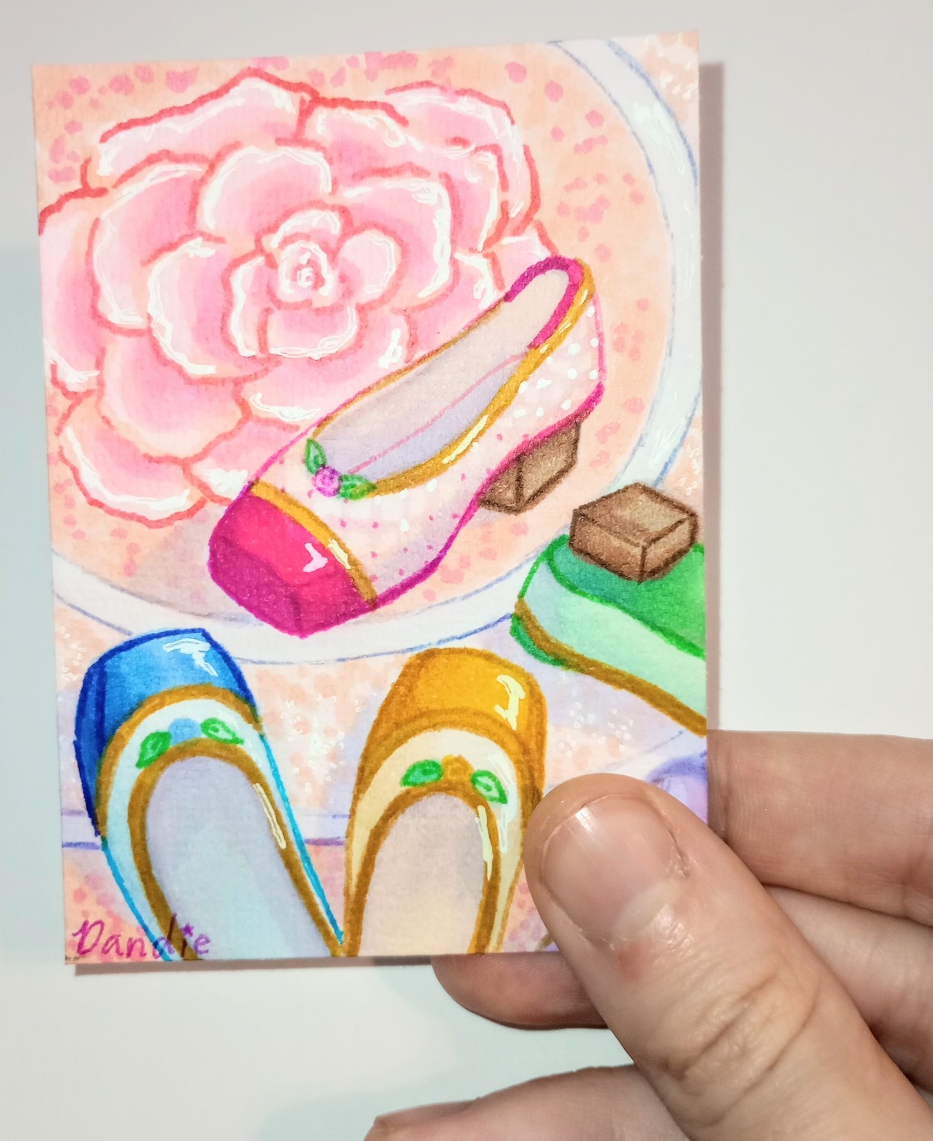 ¿Solo zapatos? Zapatos de ballet originales ACEO Art Barbie 12 princesas bailarinas inspirados