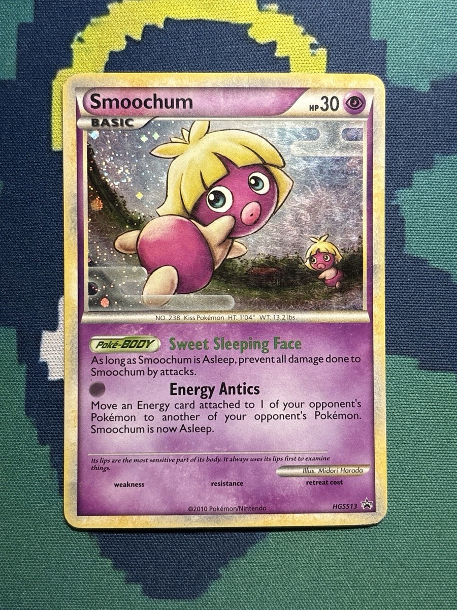 Smoochum HGSS13 Heartgold Soulsilver Pokemon Card Promo Holo Rare MP LP  SWIRL
