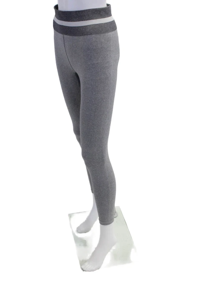 Calzas deportivas The Upside para mujer elásticas a rayas tiro medio grises talla S Foto 2 de 4