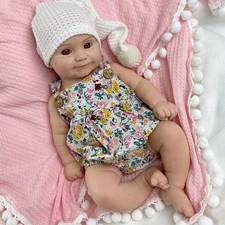 50.5cm Lifelike full silicone reborn baby doll girl doll toys gift handmade wash