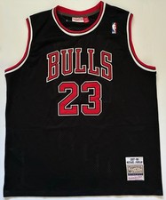 Michael Jordan Chicago Bulls Jersey Mitchell Ness Hardwood Classics Black 2XL NW