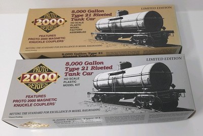 Proto 2000 Series HO Scale 8000 Gallon Tank Car Model & Model Kit. Eisenbahn.