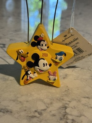 Hallmark Disney Walt's 100th Yellow Star Character Photo Holder w/Tag 7''