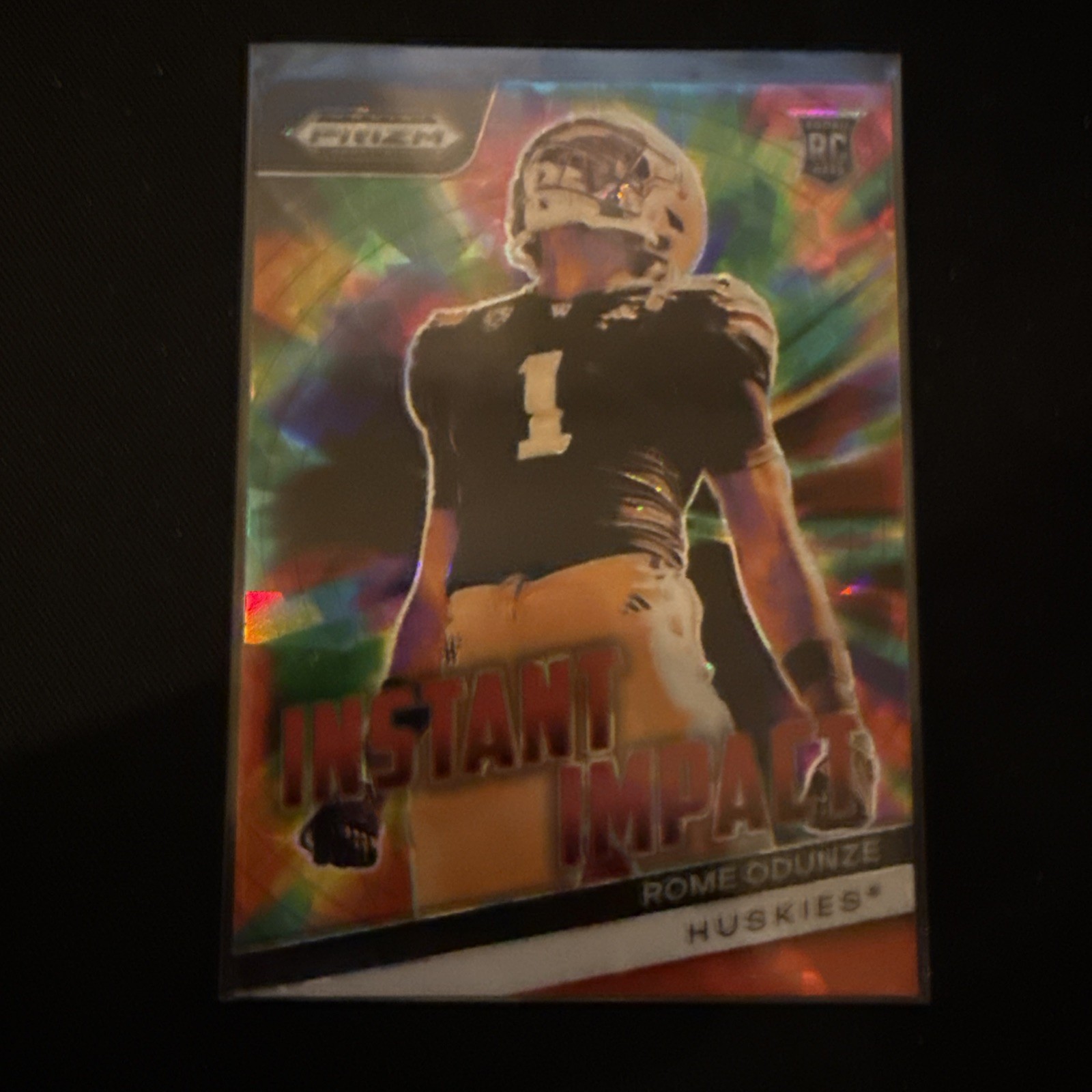 2024 Panini Prizm Draft Picks - Instant Impact Rome Odunze Red Ice Prizm (RC)