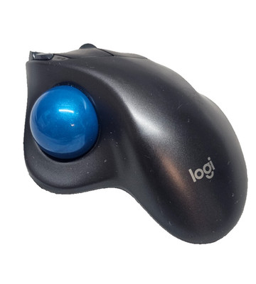 Logitech Logi M570 Wireless Trackball Mouse w/Dongle-USED/WORKS