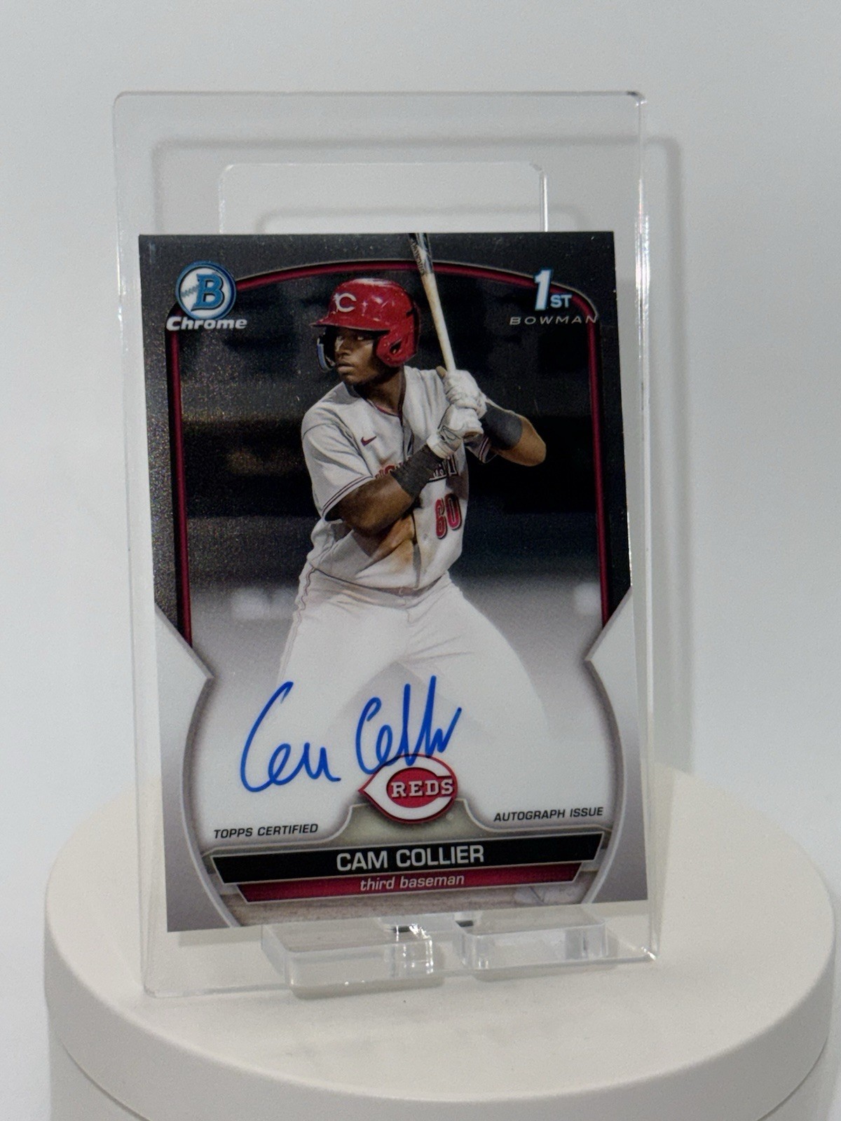 2023 1st Bowman Chrome Prospect Auto Cam Collier CPA-CC (AU, RC) Cincinnati Reds