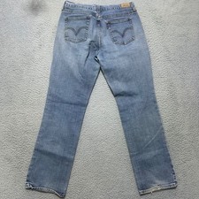 Levi's Women's Vintage 505 10 S/M Mid Wash Straight Leg Jeans Denim