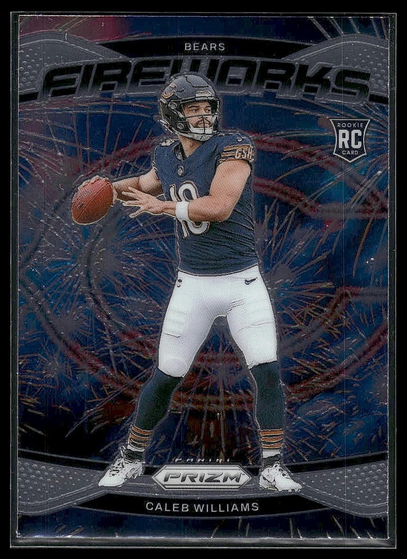 2024 Panini Prizm #25 Caleb Williams Fireworks