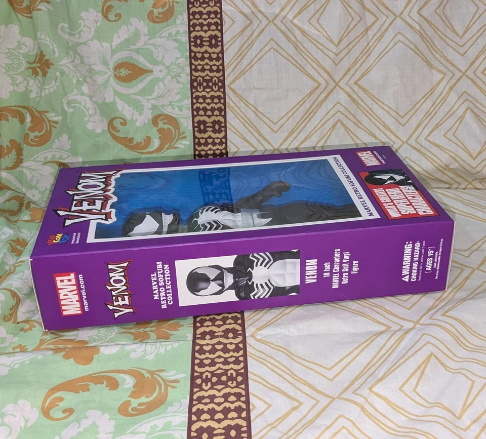 MEDICOM TOY Marvel Comics ретро Sofubi коллекции VENOM 10 дюймов виниловая фигурка новый - Изображение 4 из 4