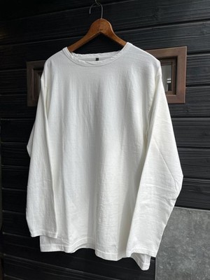 Size 50 Large Nigel Cabourn White USMC Long Sleeve Tee Shirt 1940s Made In Japan