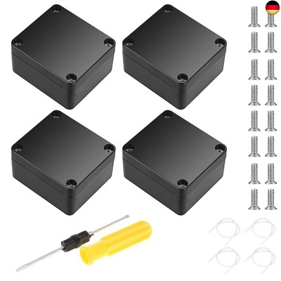 Junction Box Waterproof IP65, Waterproof Junction Box, Black, Surface-Mounted
