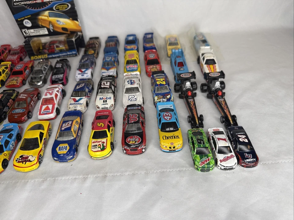 Huge NASCAR Racing Champions Hot Wheels Lot 1:64 Stock Cars + Dragsters + Bonus - Image 4 of 4