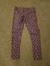 Vineyard Vines Whale Print Pink Blue Leggings Size L 14