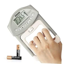  Grip Strength Tester, Hand Grip Dynamometer (198Lbs / 90Kgs), Electronic Grey