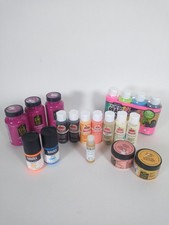 acrylic paint lot - 19 new - sealed Liquitex, FolkArt, Apple Barrel, DecoArt